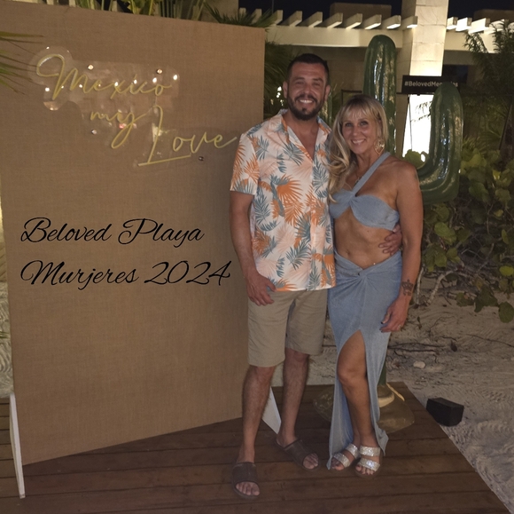 2 piece Light Blue Resort wear Dress - Picture 4 of 11